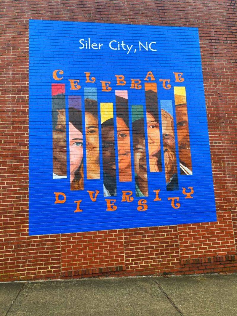 Downtown Siler City Murals and Shops