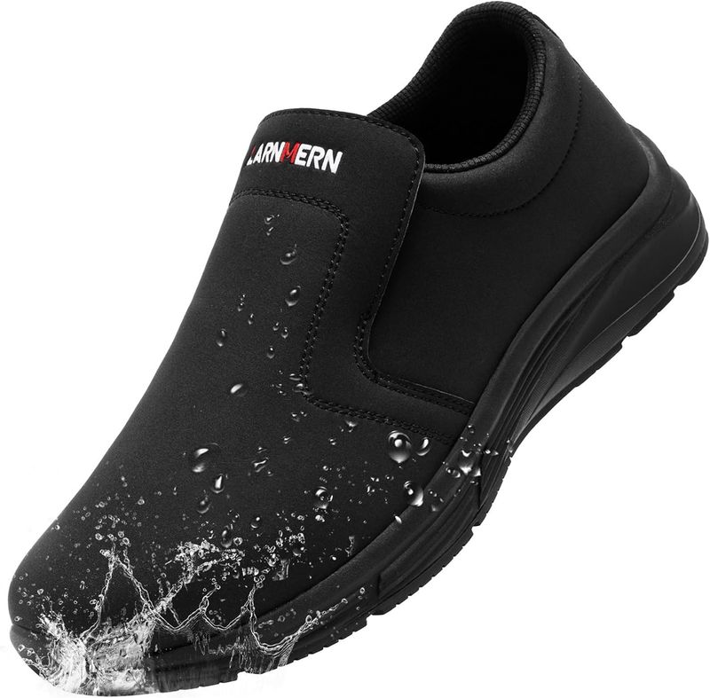 LARN SAFETY Men's Non Slip Waterproof Work Shoe