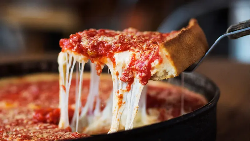 Deep-Dish Pizza (Chicago area)