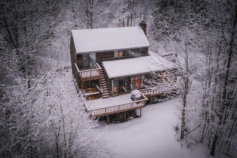 Stay in a snug cabin near the village or on the mountain