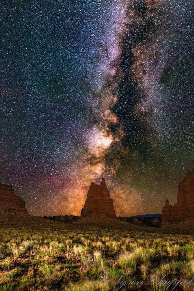 Wide-angle Milky Way views from classic overlooks