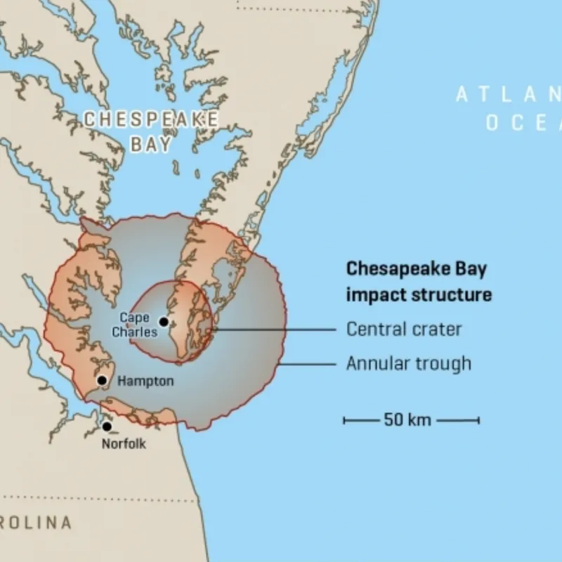 Connection to the Chesapeake Bay Crater