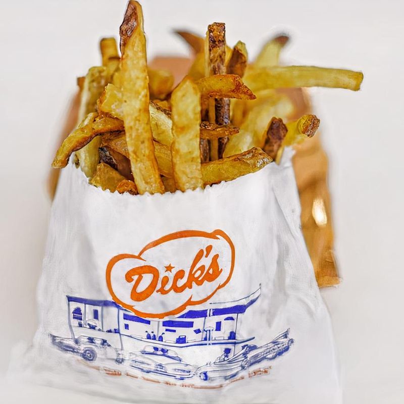 Fries that are literally cut on site