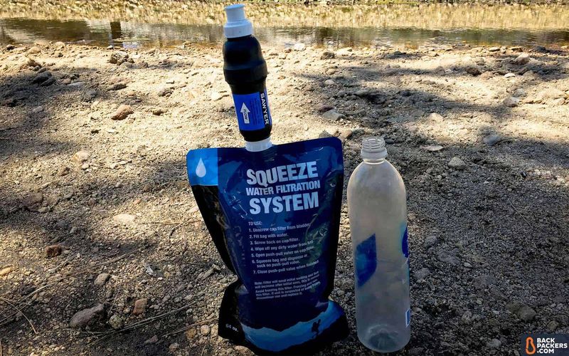 Water filter — Sawyer Squeeze (≈3 oz / 85 g)