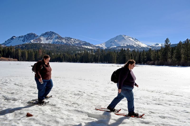 Manzanita Lake Snowshoe Loop — Lassen Volcanic National Park, California
