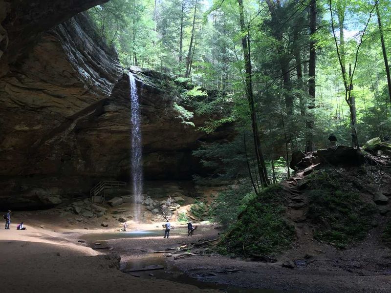 Ash Cave Gorge — Hocking Hills State Park, Ohio (≈0.25 miles one way, paved & accessible)