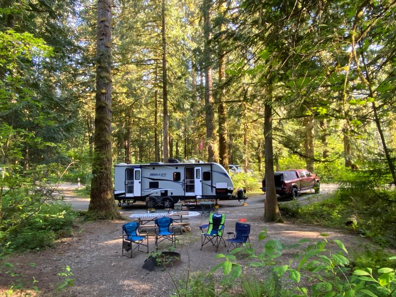Camp in Sites #24 – #28 for the Best Mix of Privacy and River Sound