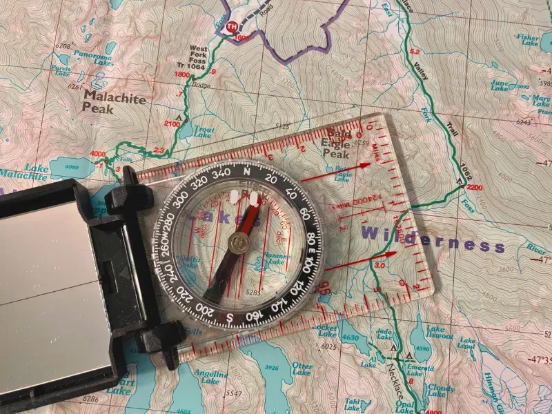 Navigation Backup (Map + Compass—Not Just a Phone)