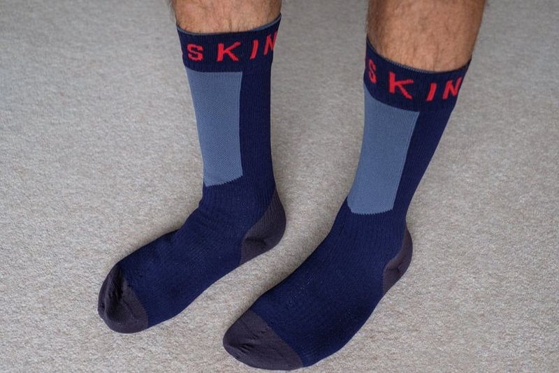 Waterproof socks for stream splashes and shoe overflows