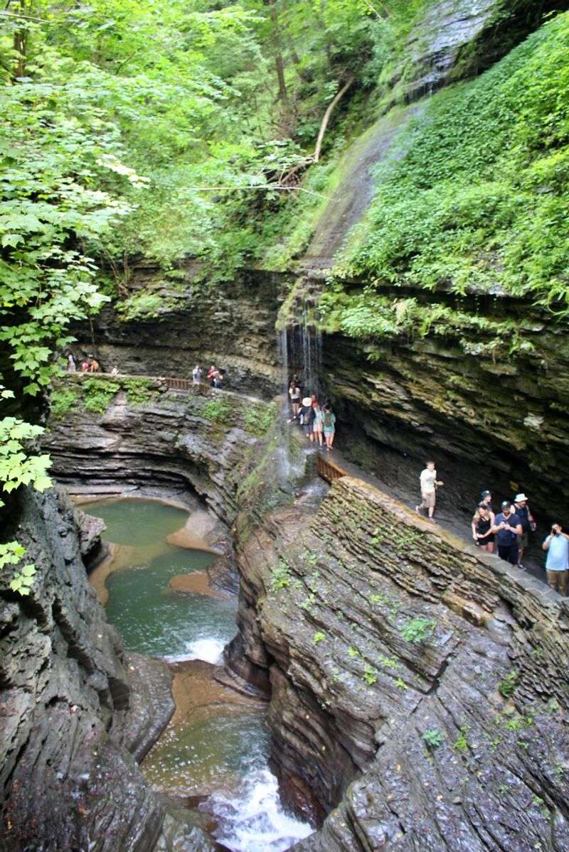 The headline feature: 19 waterfalls in ~2 miles
