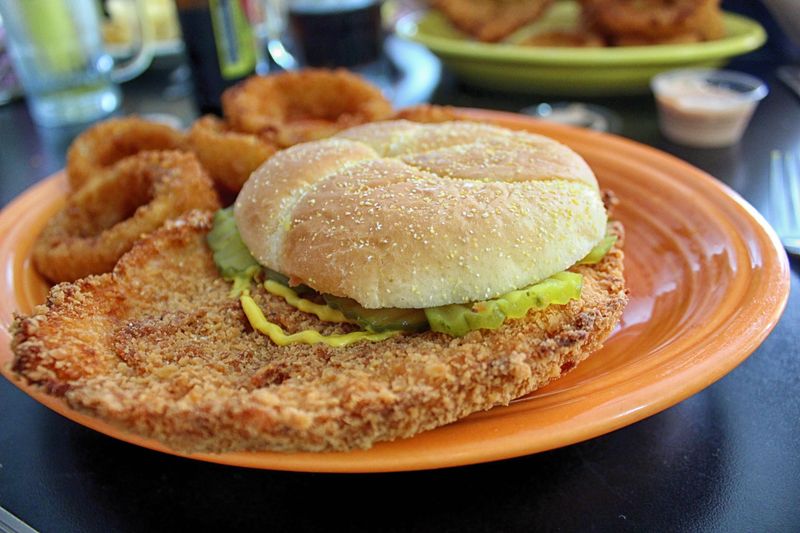 Breaded Pork Tenderloin Sandwich