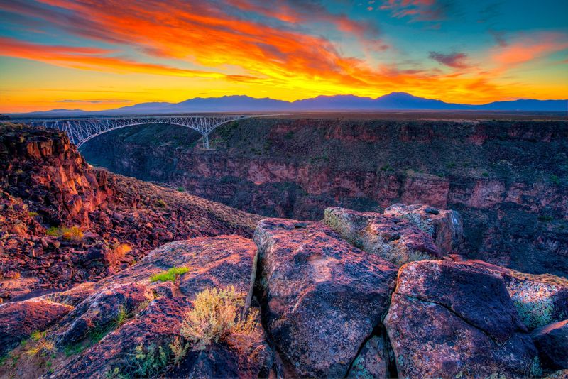 The Rio Grande Gorge Offers Front-Row Sunset Views