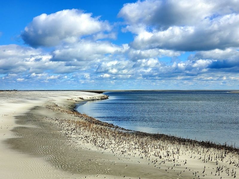 Wide, Quiet White-Sand Beaches