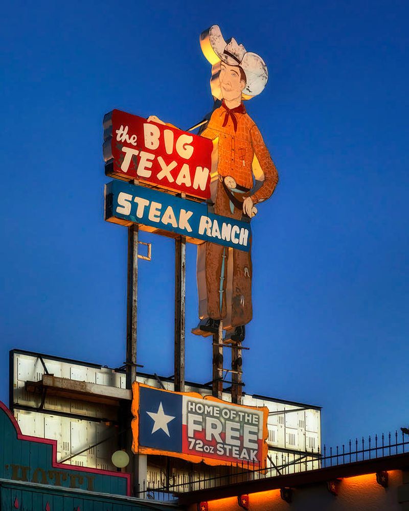 That giant smiling cowboy sign has its own lore
