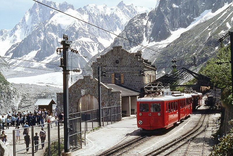The Mer de Glace Glacier Is Accessible by Train