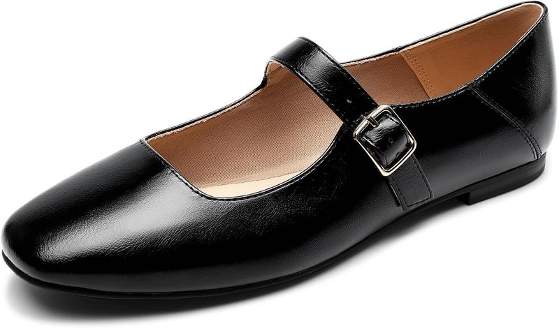 Dream Pairs Square-Toe Mary Jane Flats