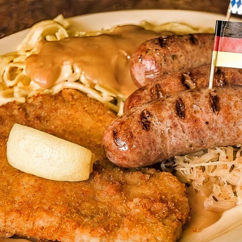 House-Made Bratwurst and a Brat Sampler Plate