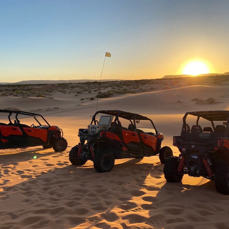 Coral Pink Sand Dunes SP, Utah — Fiery-red dunes for sandboarding or UTV thrills