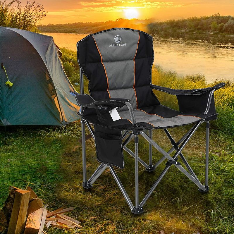 ALPHA CAMP Oversized Folding Camping Chair