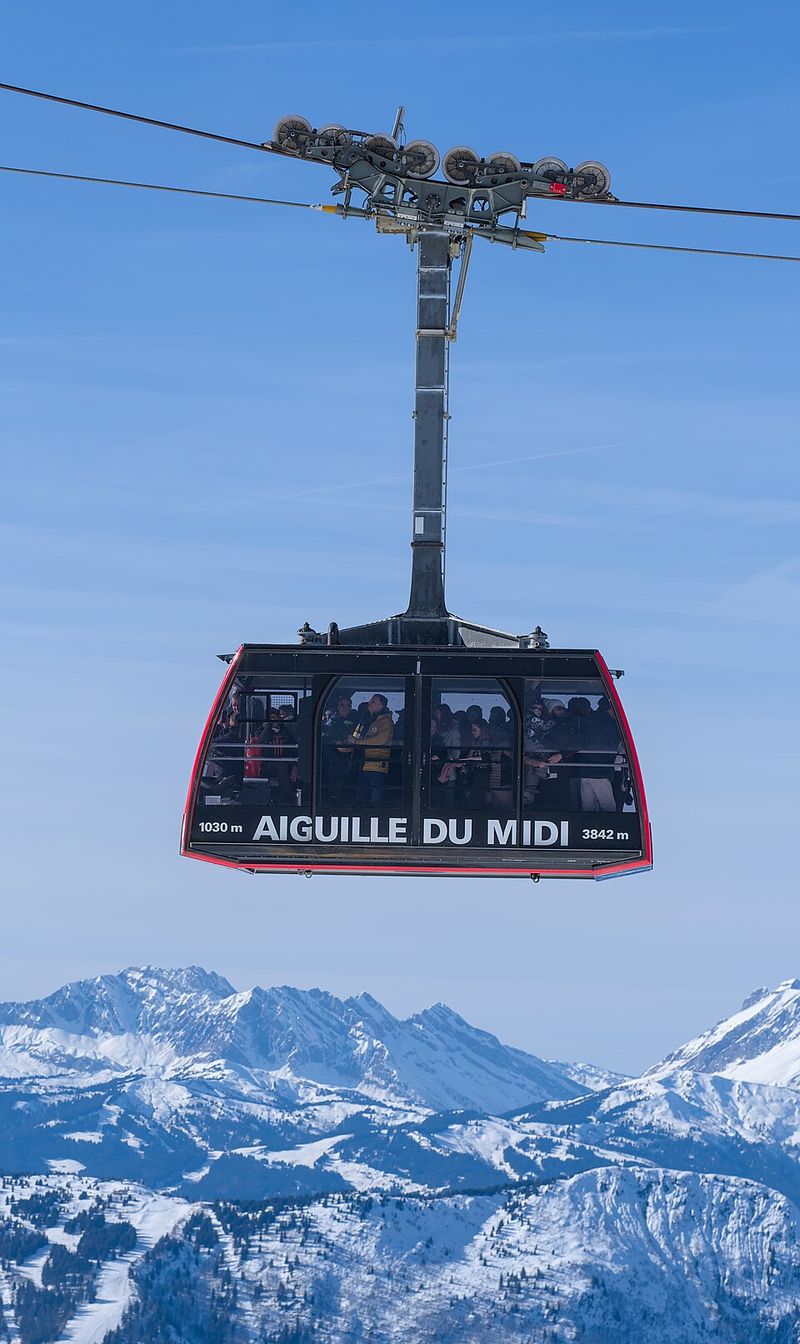 The Aiguille du Midi Cable Car Takes You Close to the Summit