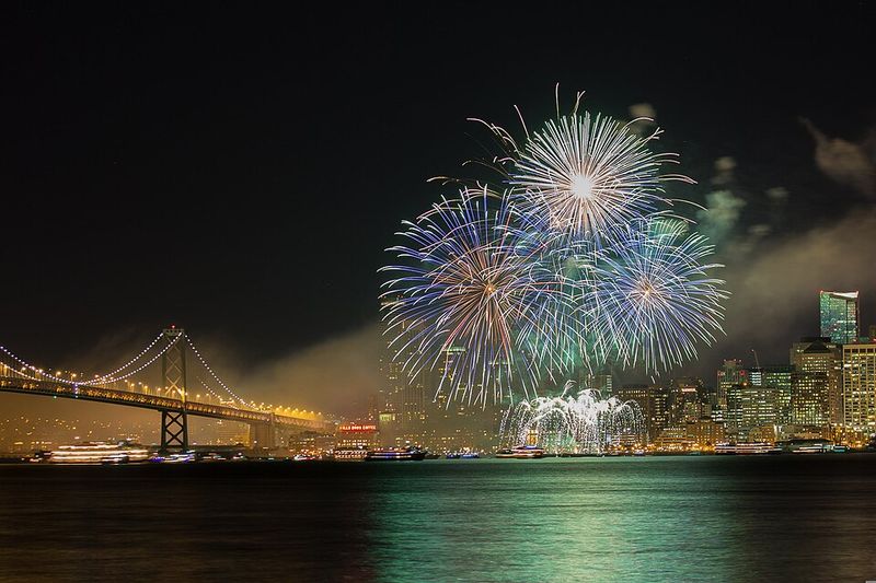San Francisco, CA: Embarcadero Waterfront Fireworks