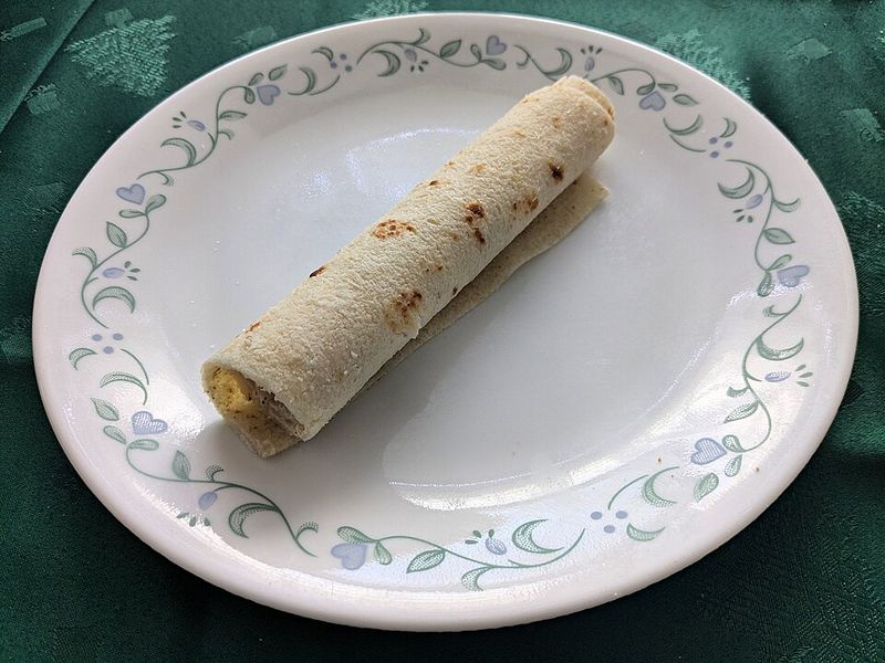 Lefse with Butter and Sugar