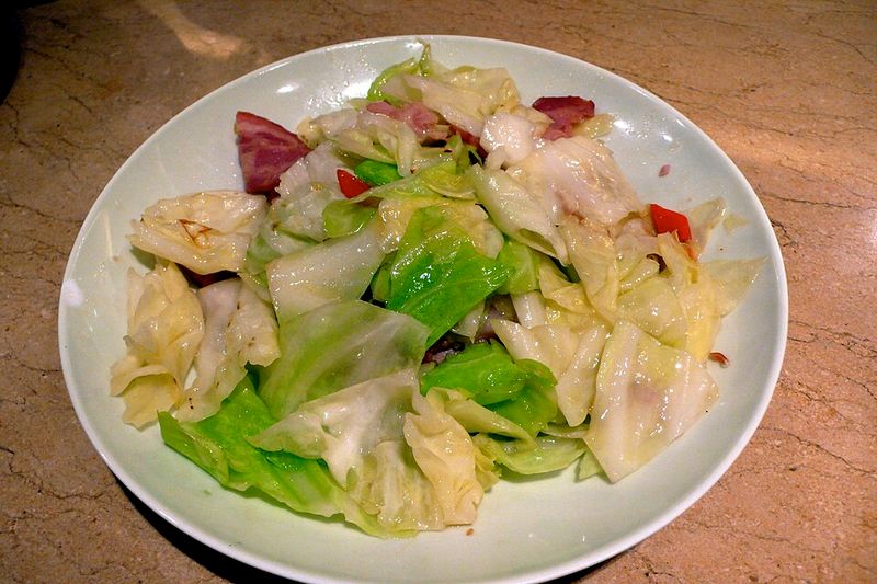 Fried Cabbage with Bacon