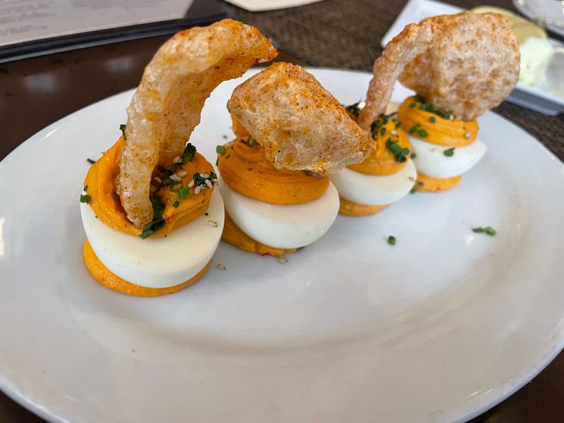 Deviled Egg With a Bold Kick
