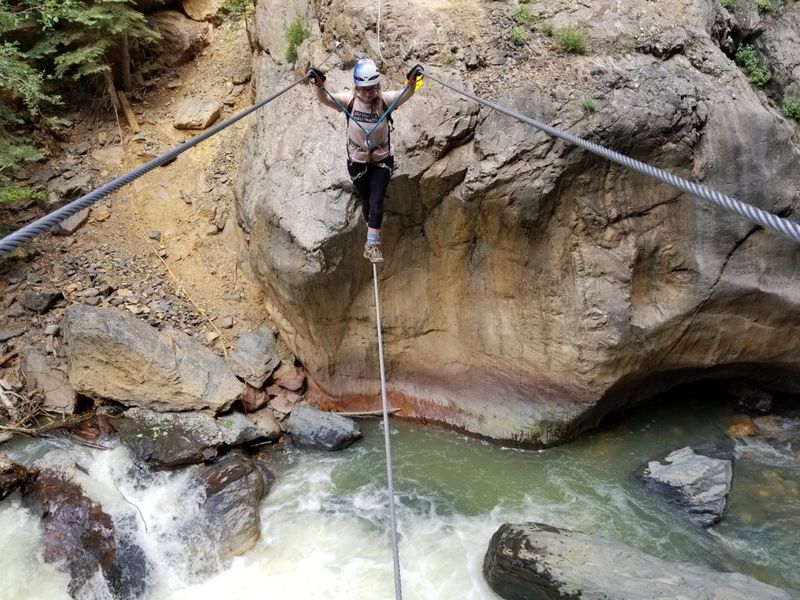 Clip in on the Ouray Via Ferrata