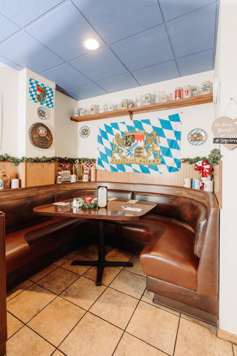 Bavarian-Themed Interior Filled with Steins and German Touches