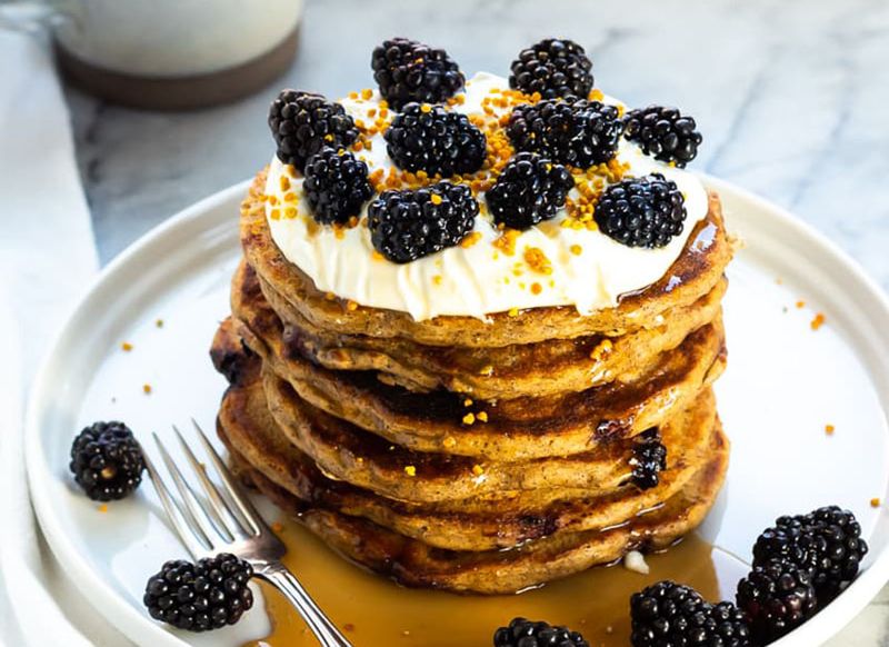 Blueberry Buckwheat Pancakes