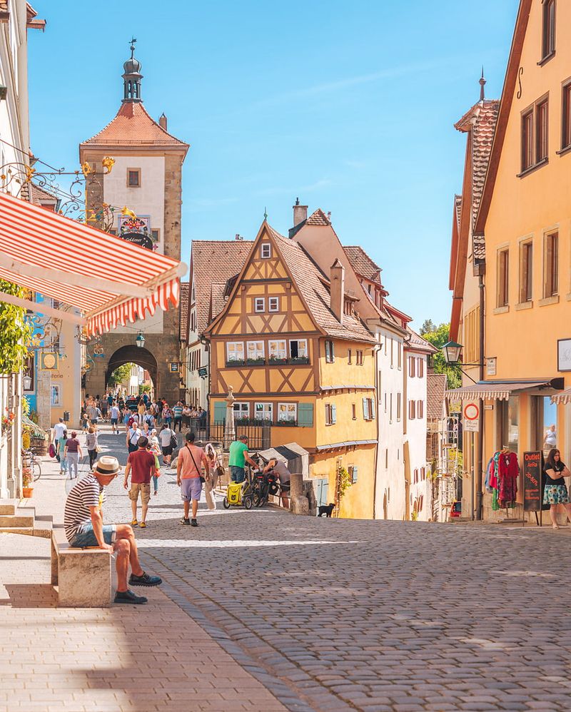 Rothenburg ob der Tauber, Germany - storybook walls & cobbles