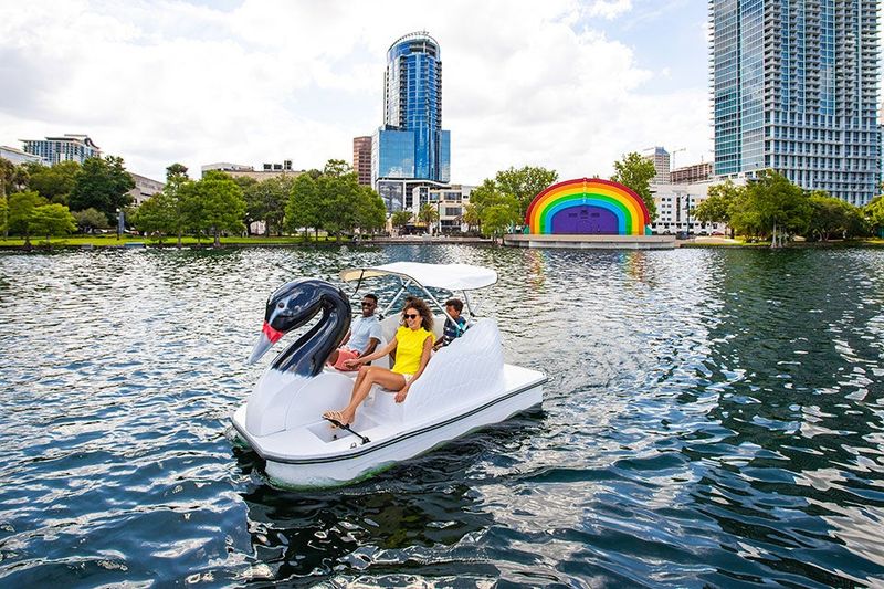 Lake Eola Park Swan Boats