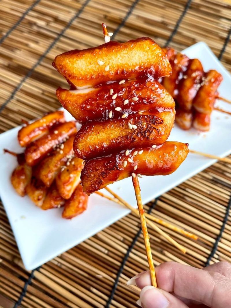 Sticky Rice Cake (Savory or Sweet Rice Cake on a Stick)