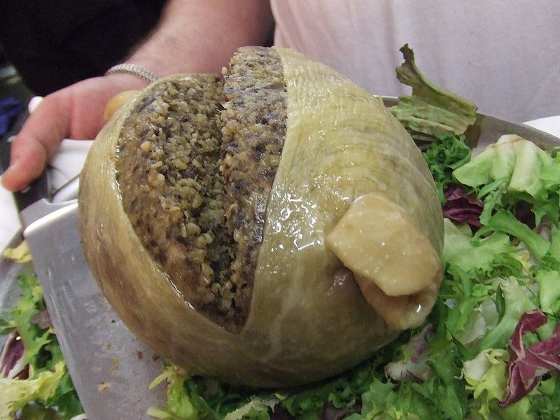 Haggis Made with Sheep’s Lungs (Scotland)