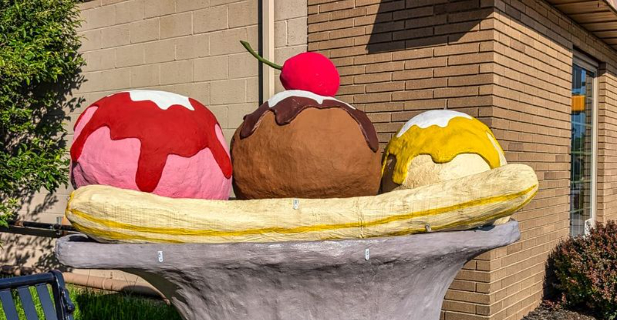 Latrobe’s Giant Sundae: The Statue That Marks the Birthplace of the Banana Split