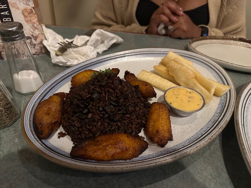 Black Beans, Rice, and Plantains