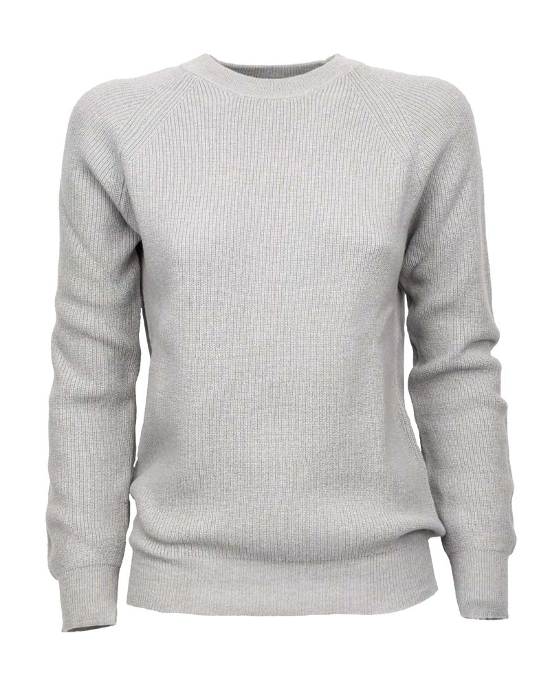 Merino Cashmere Brioche Rib Sweatshirt