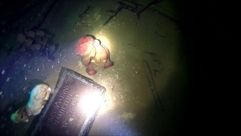 Submerged structures and ghost-town legacy