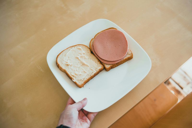 Fried Bologna Sandwich