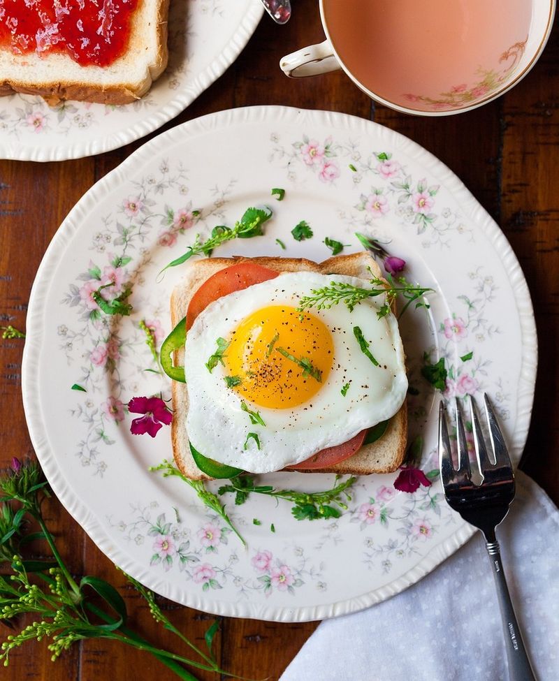 Fried Bologna and Egg Sandwich