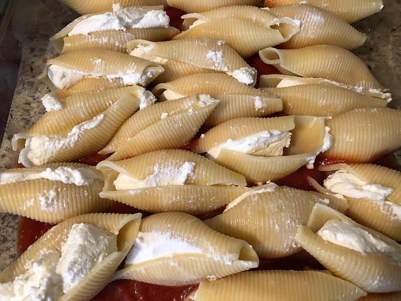 Stuffed Shells with Cottage Cheese