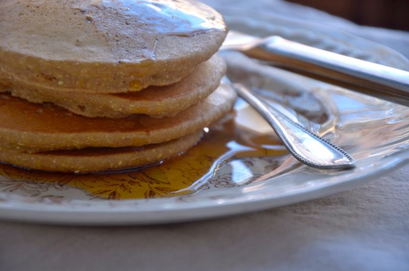 Flapjacks with Real Maple Syrup