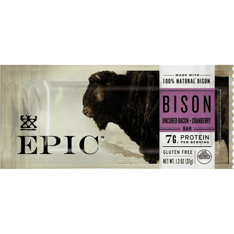 EPIC Bison Bar - savory protein alternative
