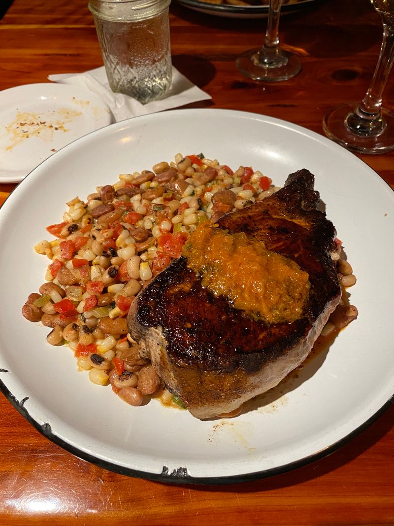 Pork Chop With Garden Brightness