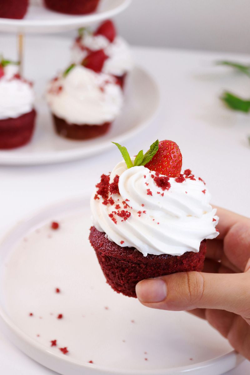 Mini Red Velvet Cupcakes