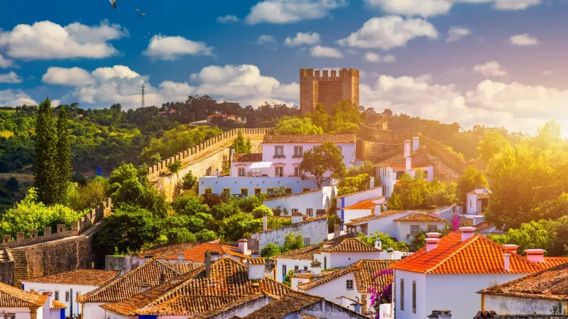 Óbidos, Portugal — castle-topped town encircled by Moorish walls