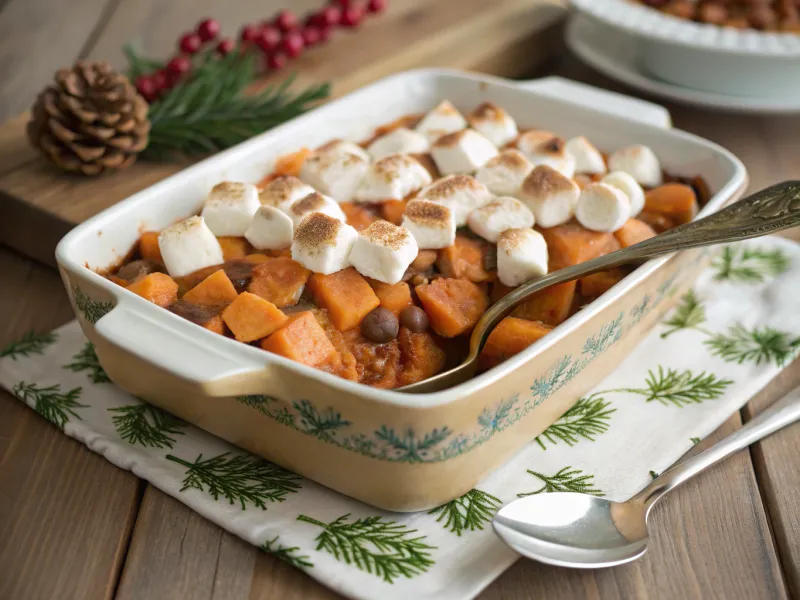 Marshmallow-Topped Sweet Potato Casserole