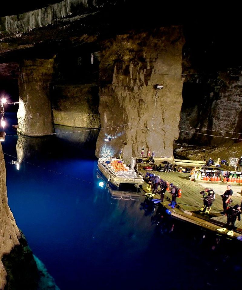 Bonne Terre, Missouri — Scuba (or boat) an underground mine lake