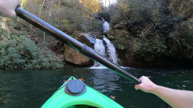 Breathtaking waterfalls feed into the lake